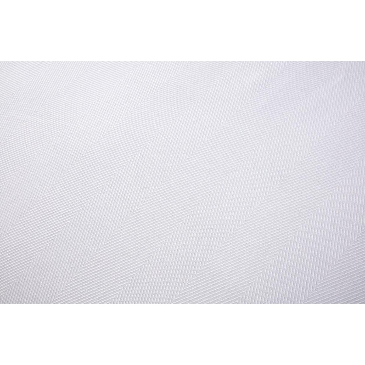 Hampstead Herringbone Stripe Duvet Cover and Pillowcase Set - White / Superking – image 5