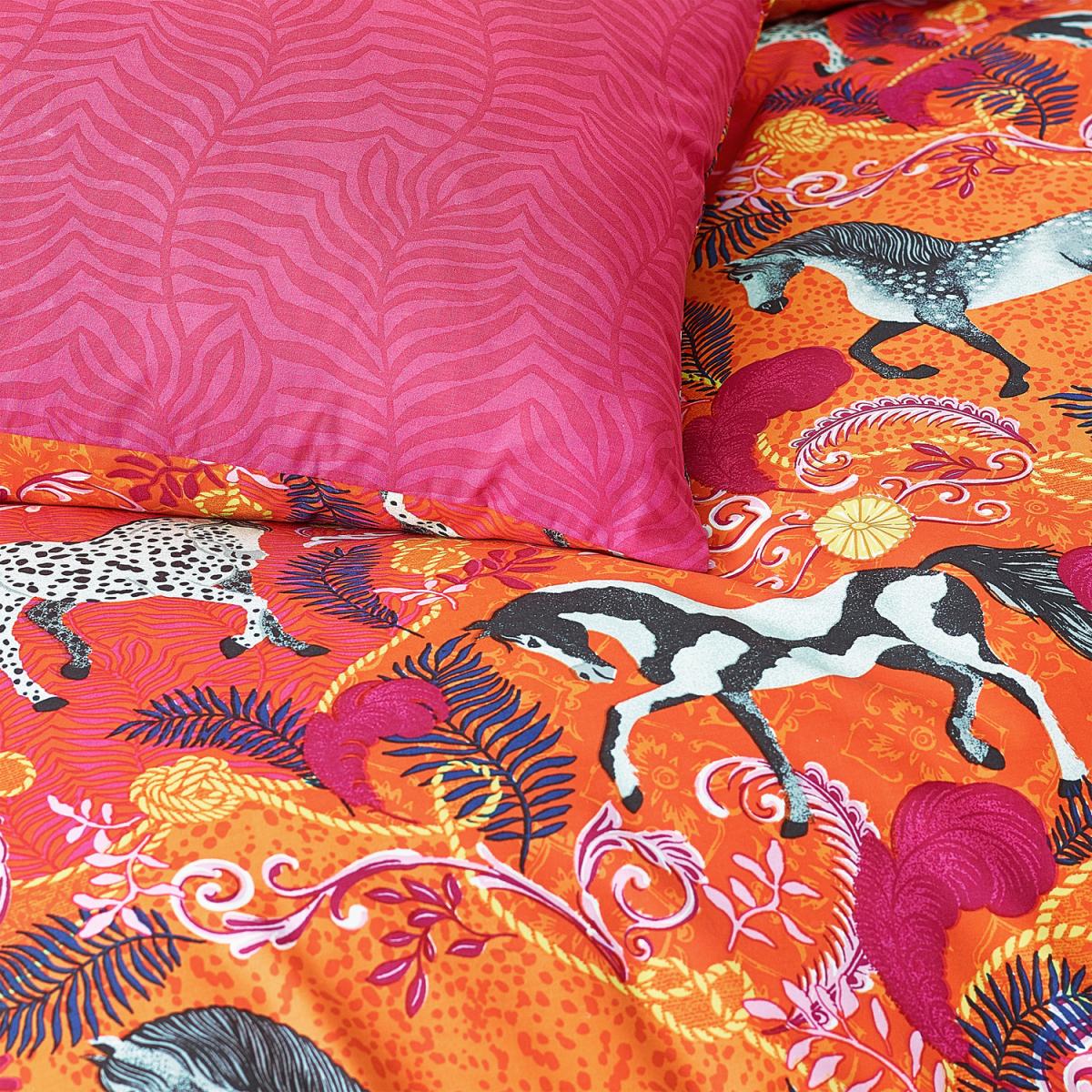 Andalucian Equestrian Duvet Cover Set - Orange / Superking – image 4