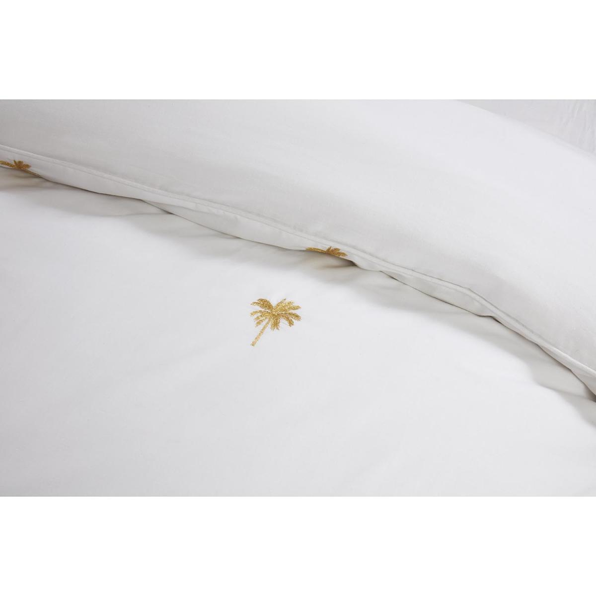 Palm Trees Embroidered Duvet and Pillowcase Set - Super King size – image 3