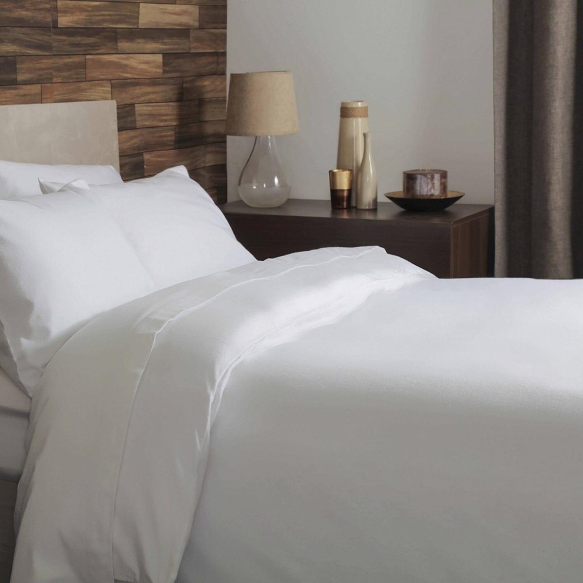 Brushed Cotton Duvet Cover - BM305 - White / Superking – image 2