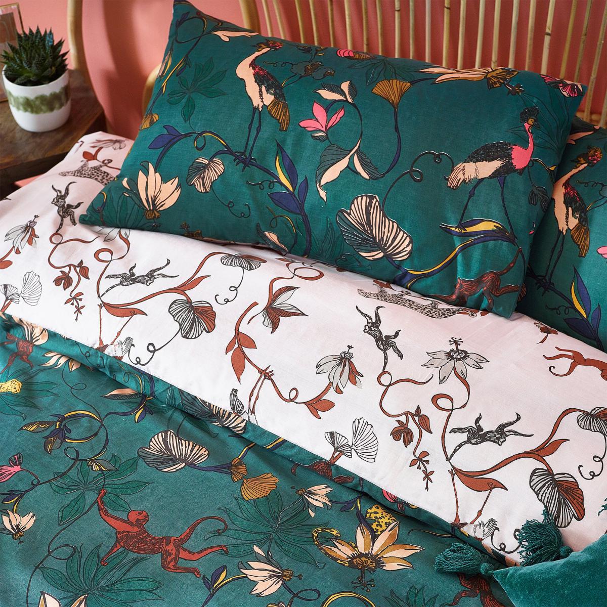 Wildings Juniper Green Duvet Cover and Pillowcase Set Green – image 4