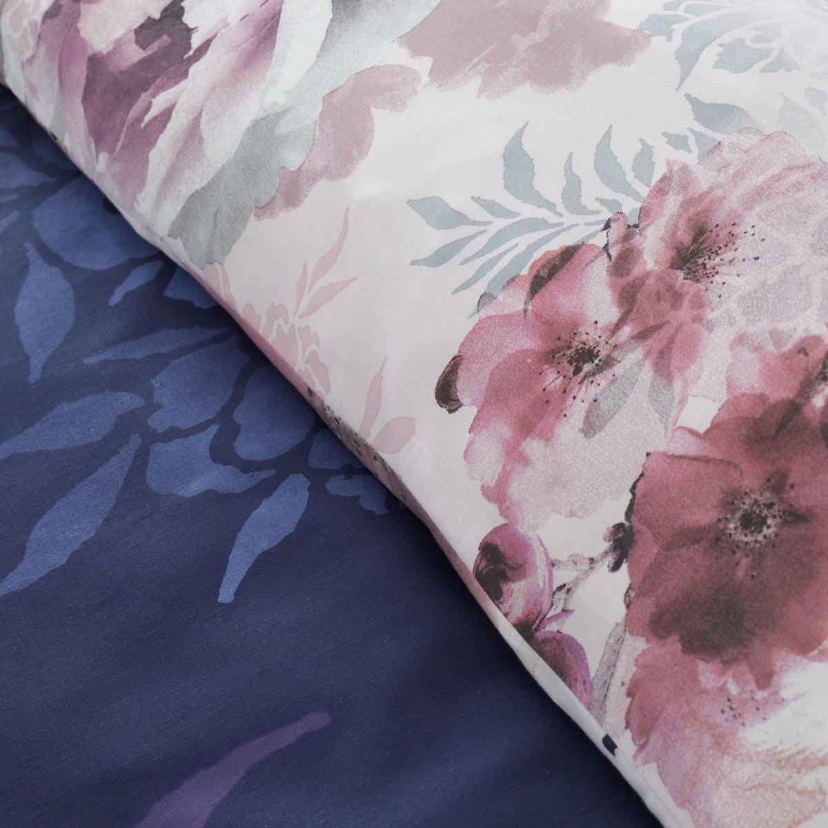 Catherine Lansfield Dramatic Floral Navy Reversible Duvet Cover and Pillowcase Set Navy (Blue) – image 3