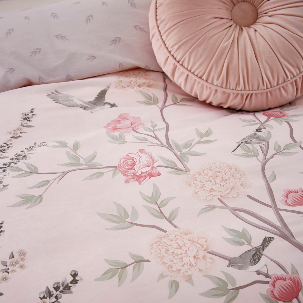 Holly Willoughby Carmella 100% Cotton Duvet Cover and Pillowcase Set Pink – image 2