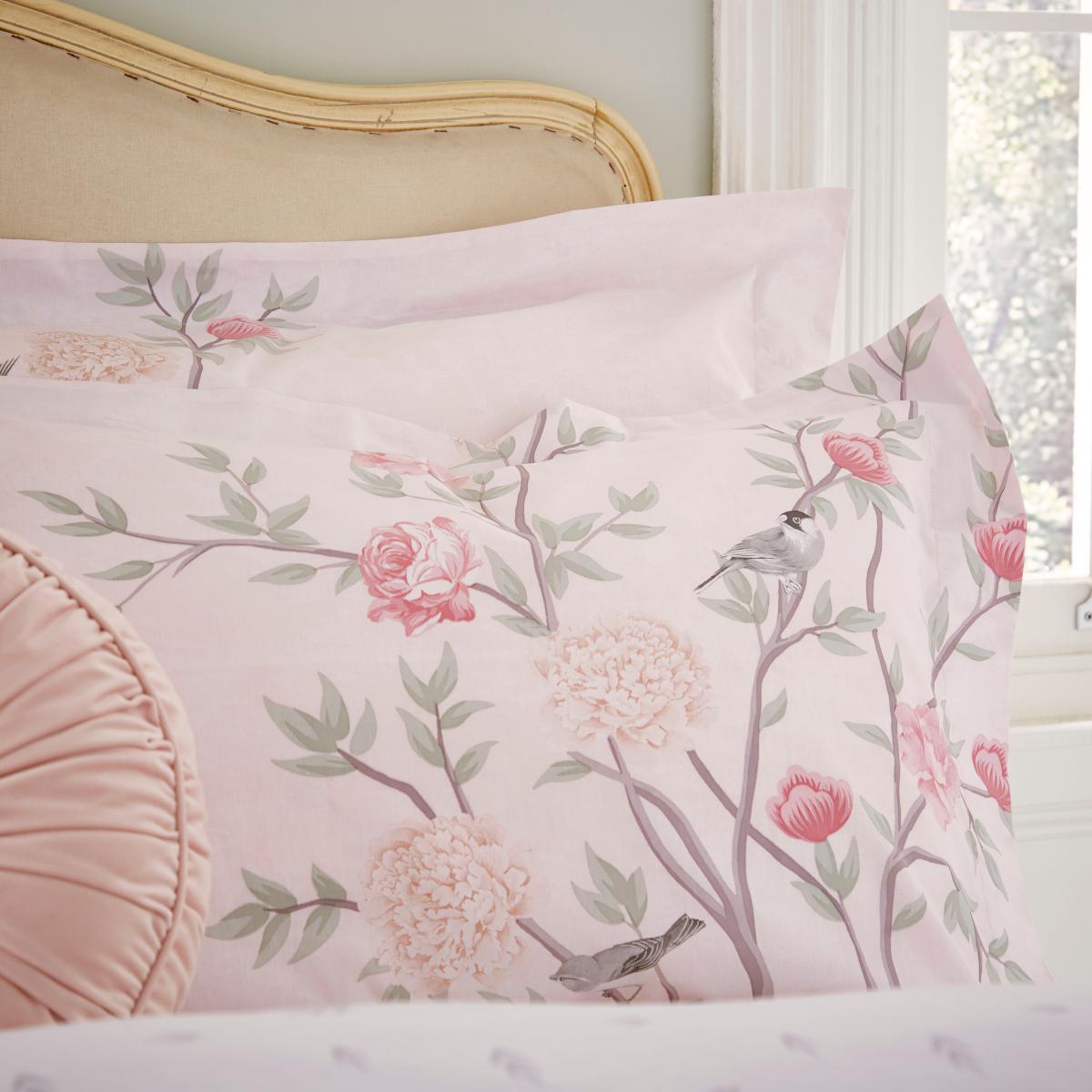 Holly Willoughby Carmella 100% Cotton Duvet Cover and Pillowcase Set Pink – image 3