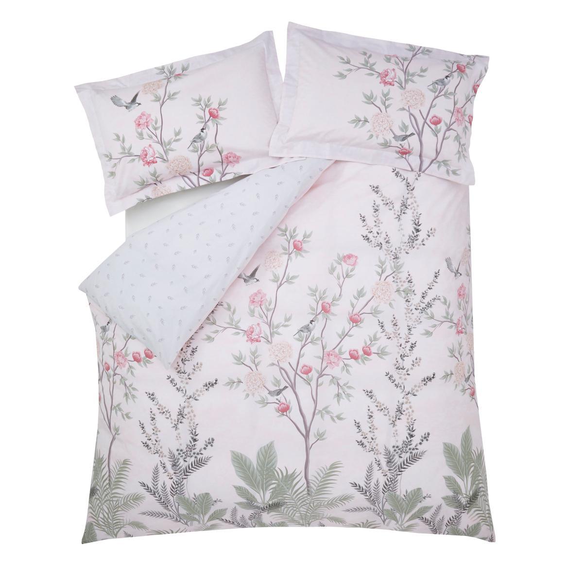 Holly Willoughby Carmella 100% Cotton Duvet Cover and Pillowcase Set Pink – image 4