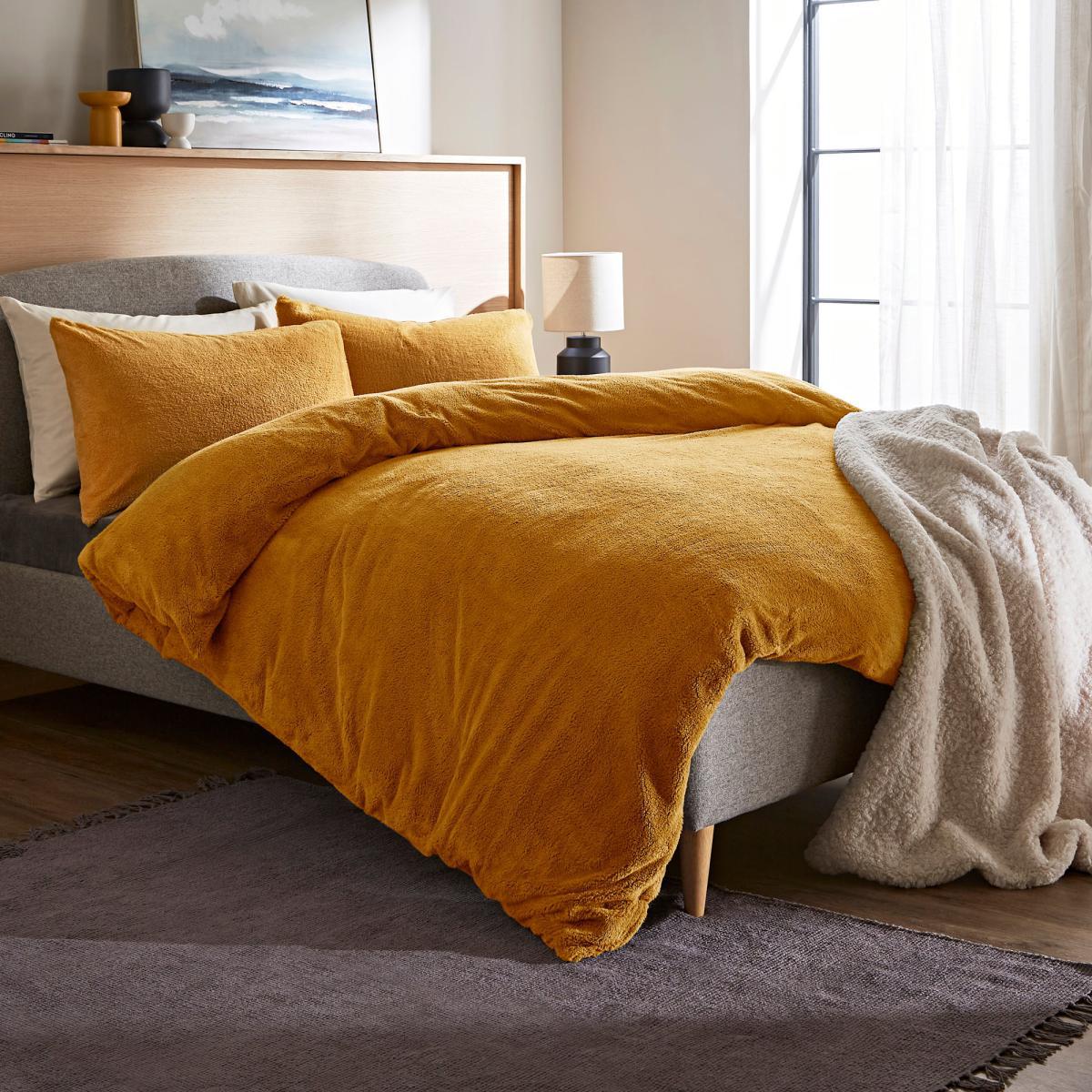 Teddy Bear Duvet Cover and Pillowcase Set Teddy Ochre – image 2