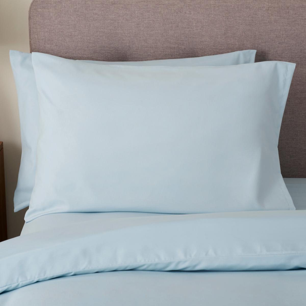 Super Soft Duvet Cover and Pillowcase Set Duck Egg (Blue) – image 2