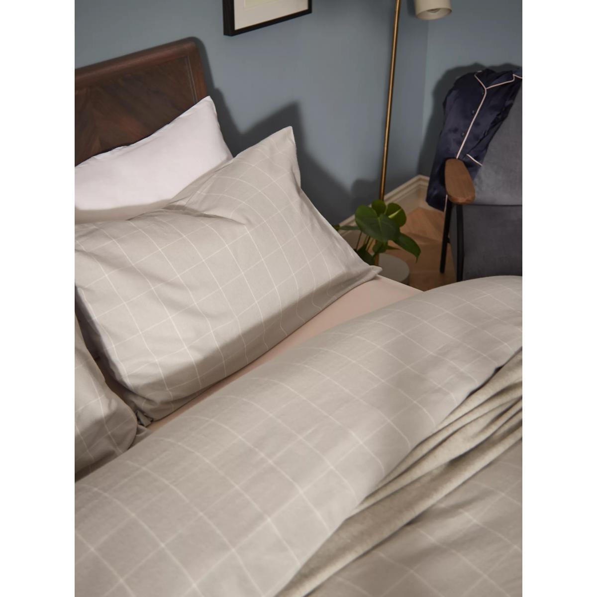 John Lewis & Partners Brushed Check Duvet Cover Set – image 3