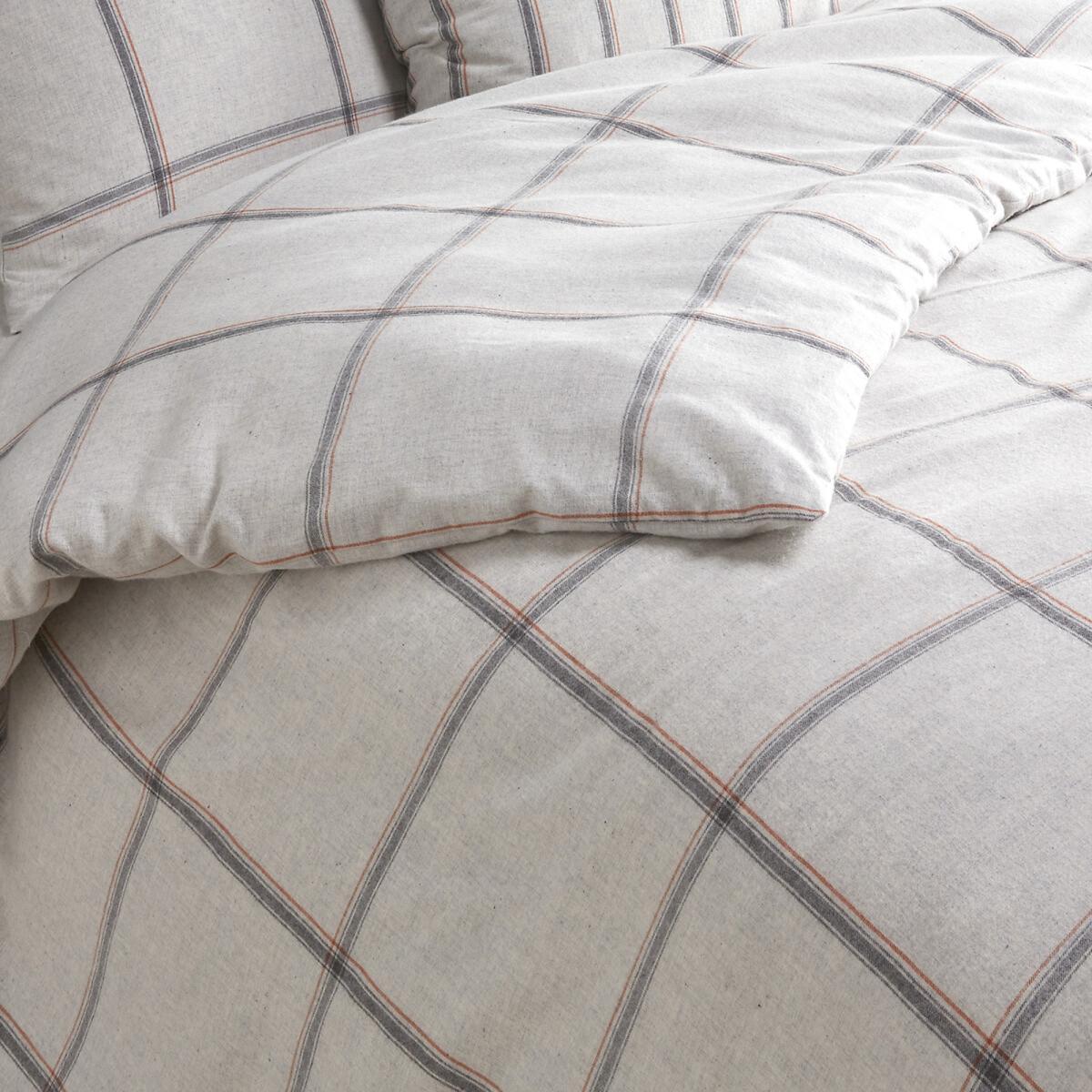 Nika Checked Flannel Duvet Cover – image 2