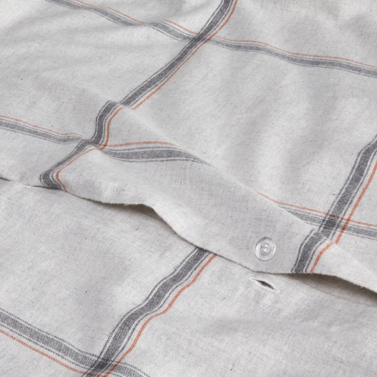 Nika Checked Flannel Duvet Cover – image 3