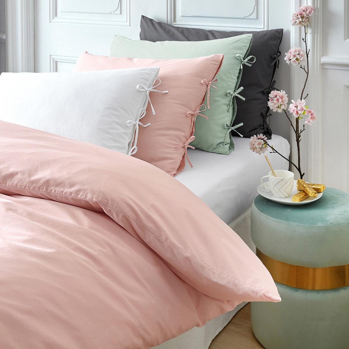 Toscane Washed Cotton Percale Duvet Cover – image 4