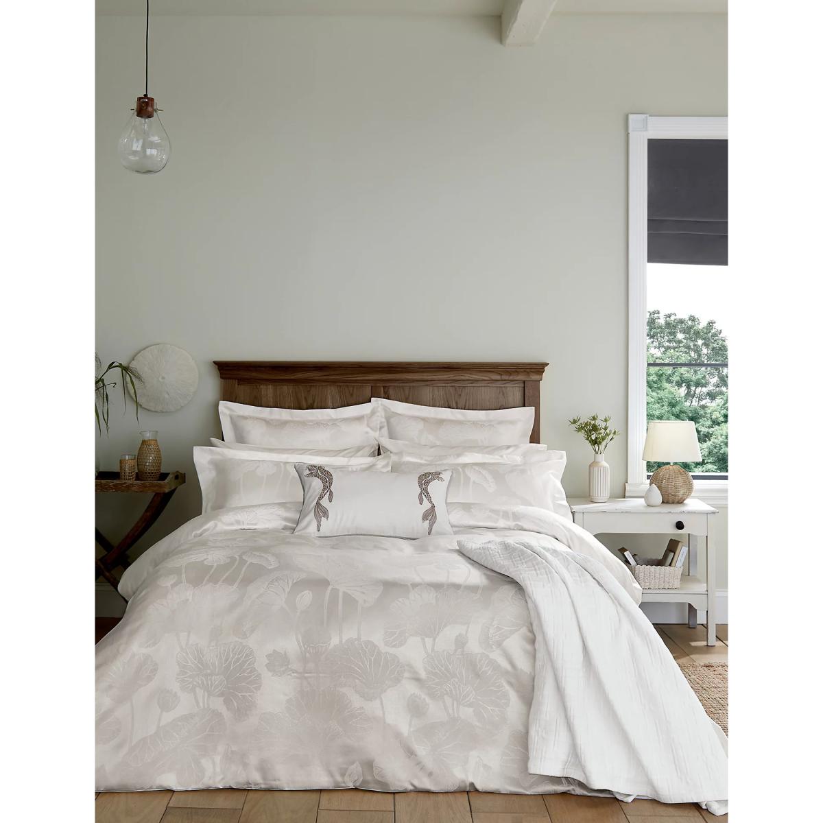 Sanderson Cotton Rich Lotus Leaf Duvet Cover - SGL - Ivory, Ivory – image 3