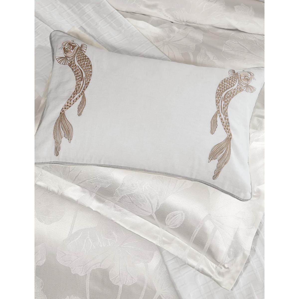 Sanderson Cotton Rich Lotus Leaf Duvet Cover - SGL - Ivory, Ivory – image 4
