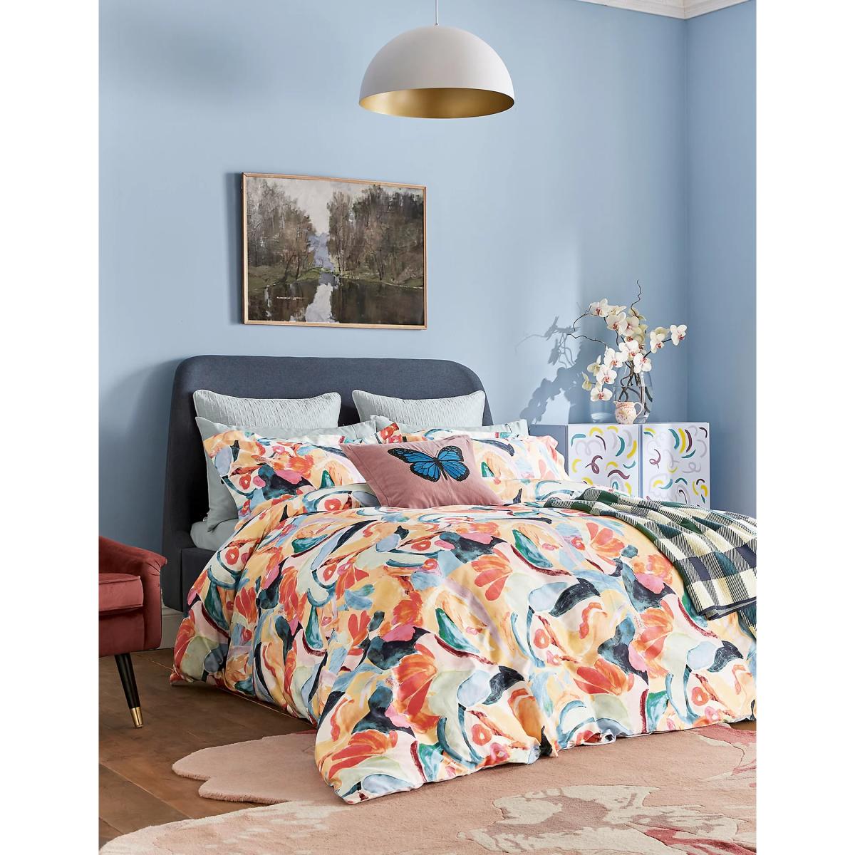 Ted Baker Pure Cotton Sateen Abstract Art Duvet Cover - DBL - Multi, Multi – image 3