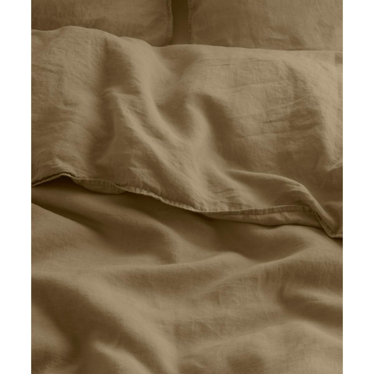 Brisa 100% Linen Duvet Cover + 2 Pillowcases Double, Soft Taupe – image 5