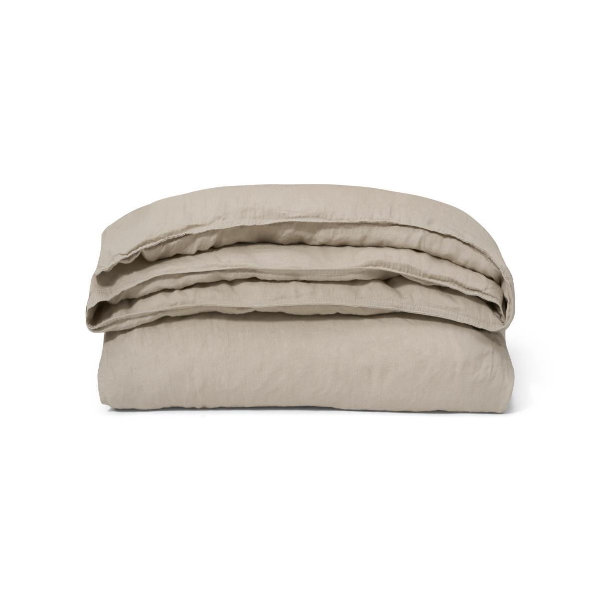 Brisa 100% Linen Duvet Cover, Double, Oatmeal  – image 2