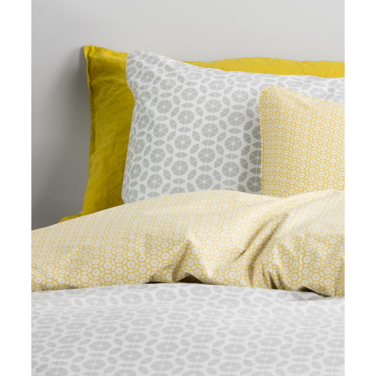 Trio Cotton Duvet Cover + 2 Pillowcases, Double, Elephant Grey – image 5