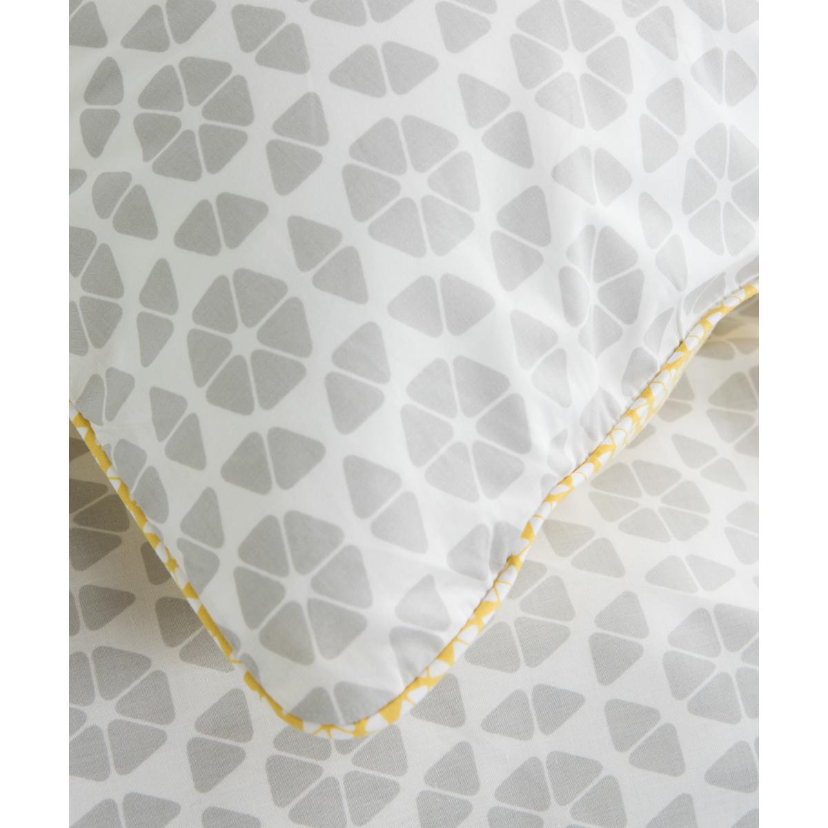 Trio Cotton Duvet Cover + 2 Pillowcases, Double, Elephant Grey – image 6