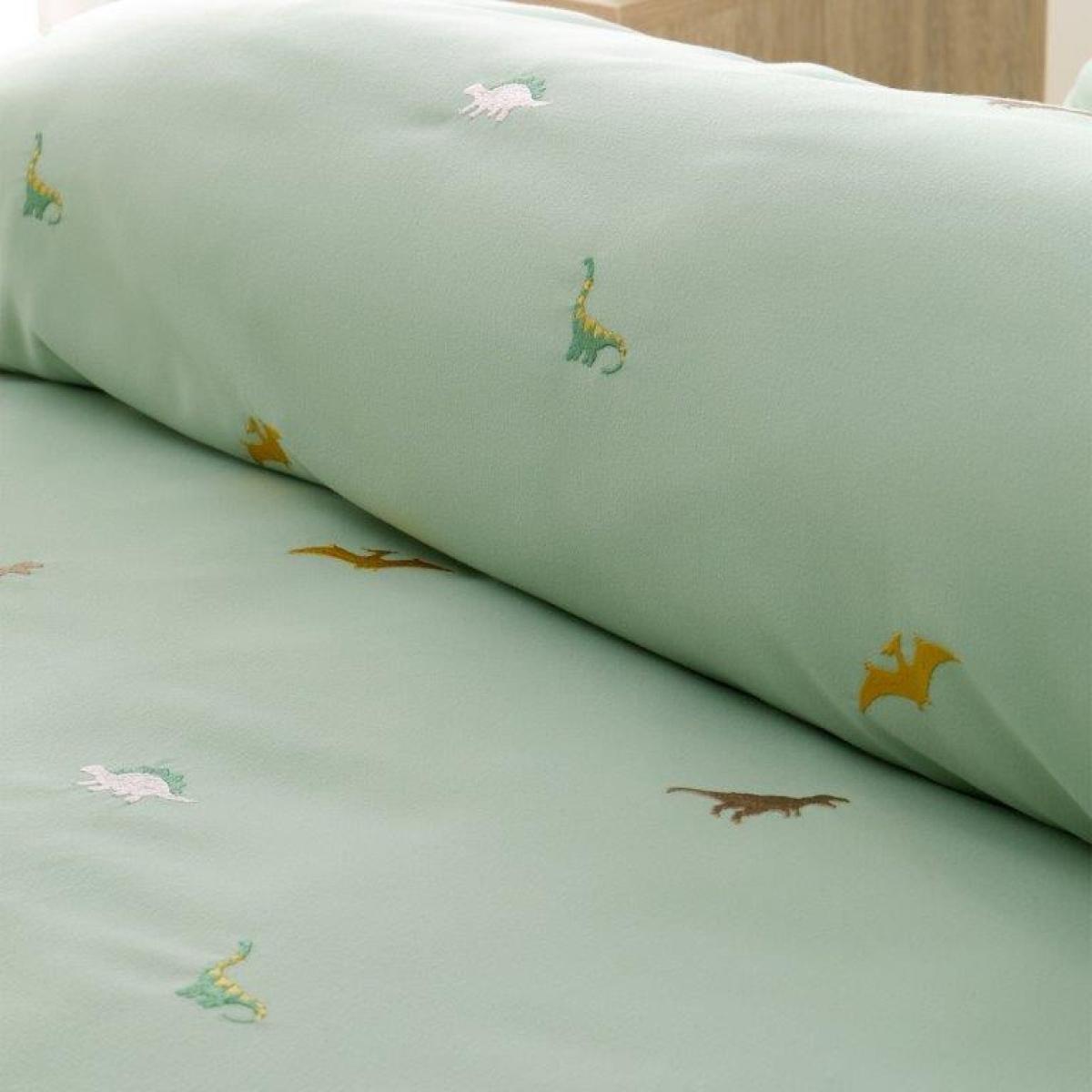 Catherine Lansfield Embroidered Dinosaur Duvet Cover Set - Double In Green – image 5
