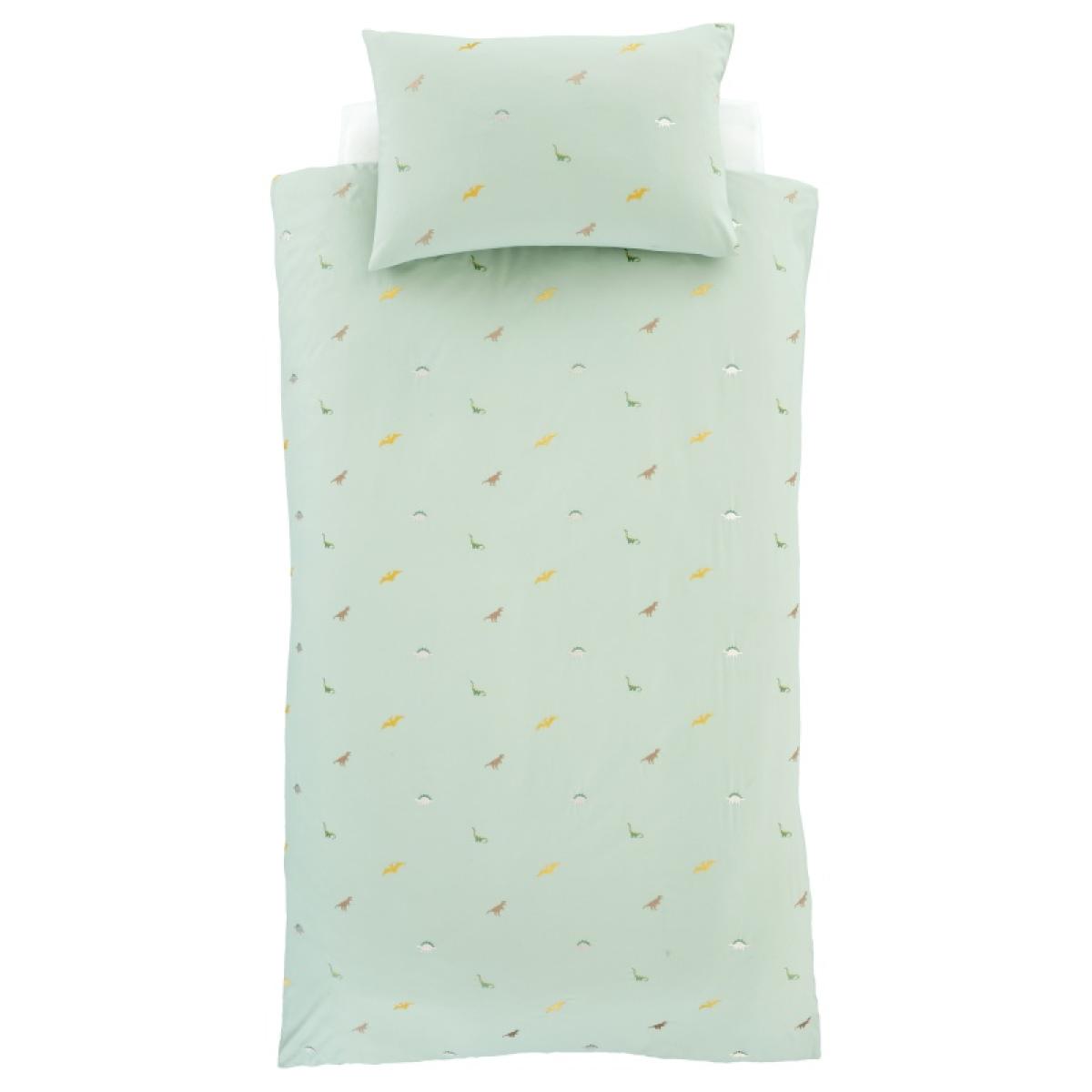 Catherine Lansfield Embroidered Dinosaur Duvet Cover Set - Double In Green – image 7