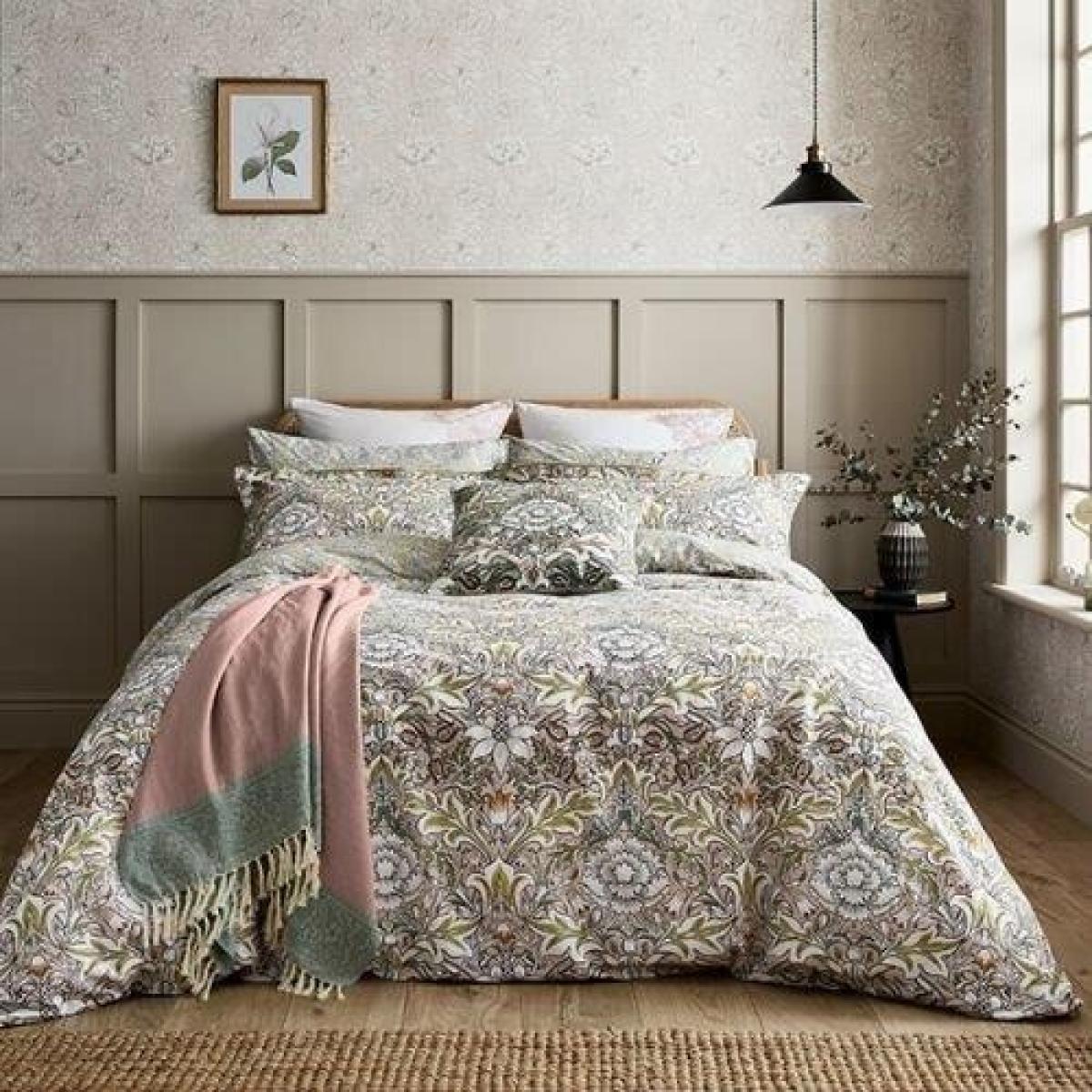 Morris & Co Morris and Co Severne Duvet Cover Set - Double, Cotton, Damask – image 2