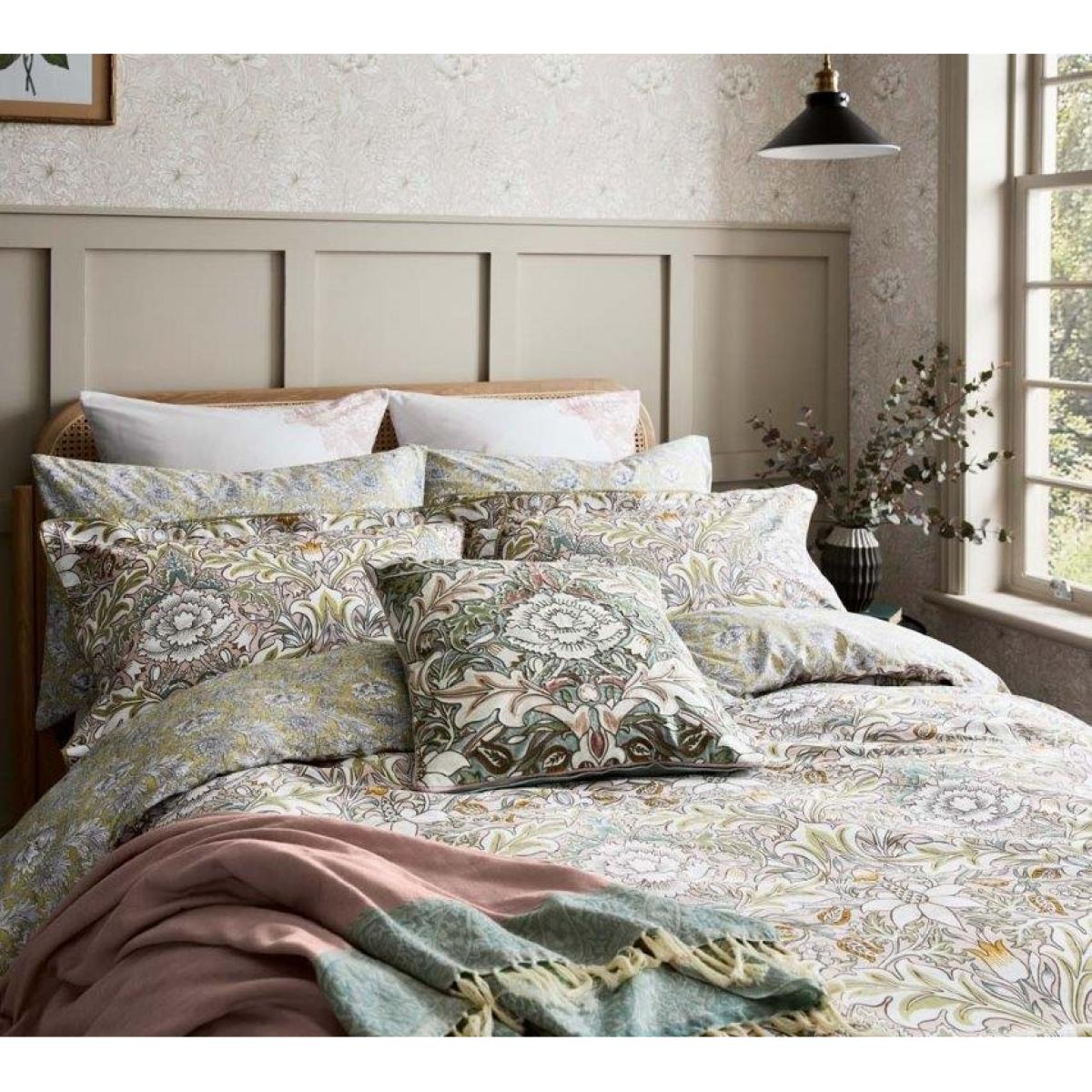 Morris & Co Morris and Co Severne Duvet Cover Set - Double, Cotton, Damask – image 3