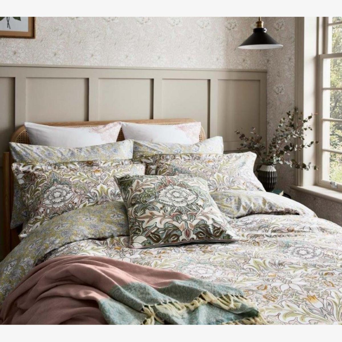 Morris & Co Morris and Co Severne Duvet Cover Set - Double, Cotton, Damask – image 1