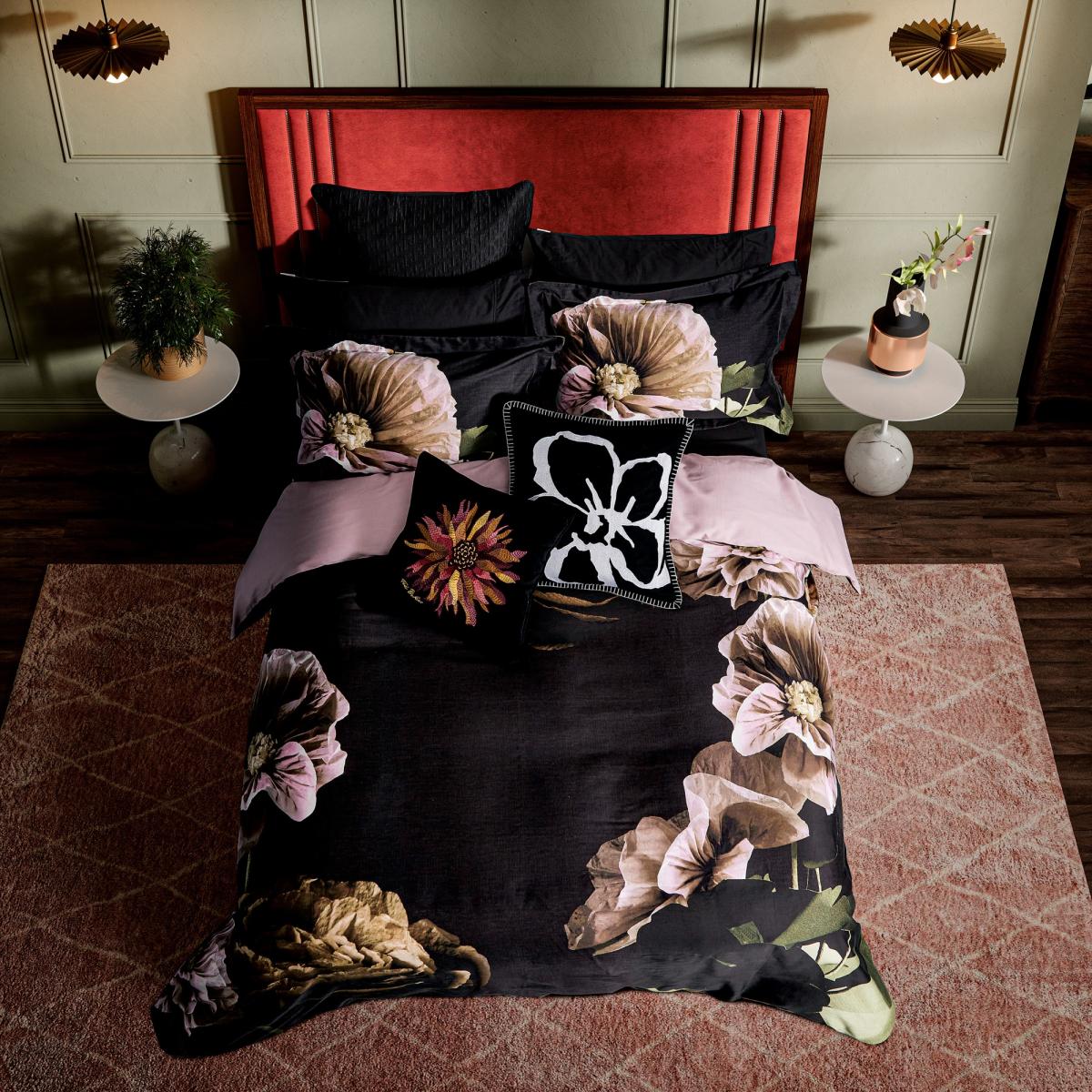 Ted Baker Paper Floral Duvet Cover Set - Double In Black – image 2