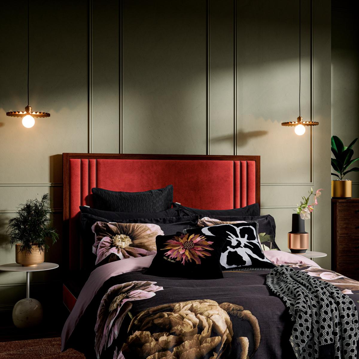 Ted Baker Paper Floral Duvet Cover Set - Double In Black – image 3