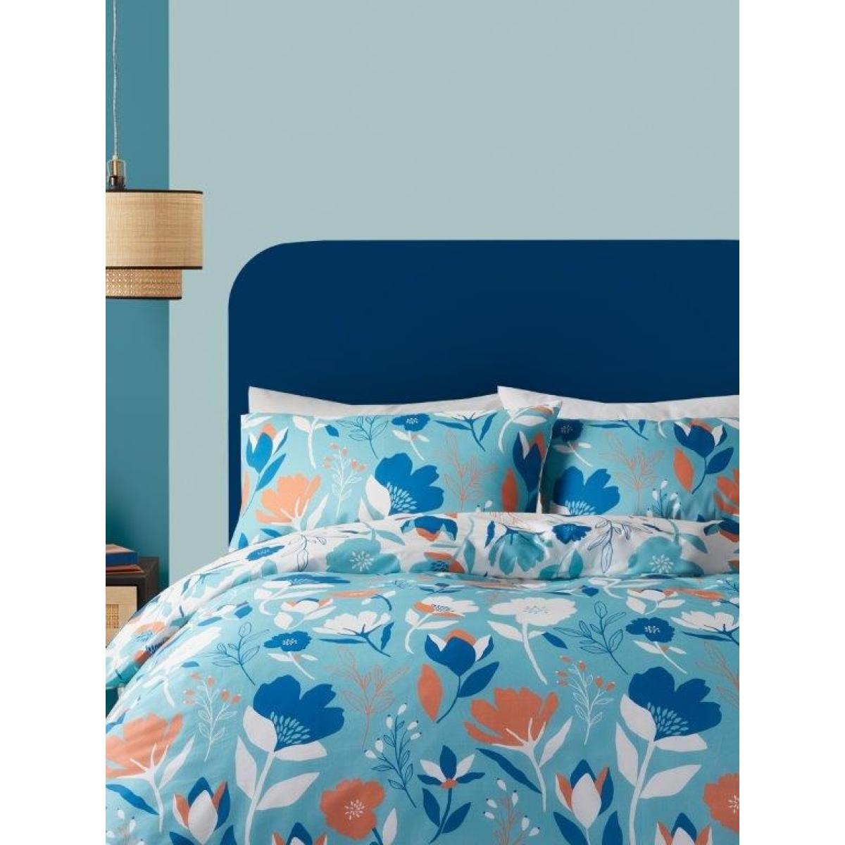Fusion Luna Duck Egg Duvet Cover Set - Double In Blue – image 4