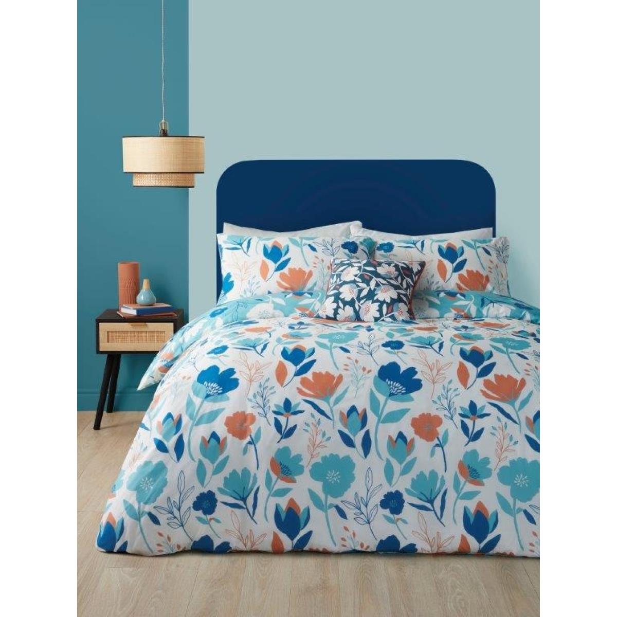 Fusion Luna Duck Egg Duvet Cover Set - Double In Blue – image 7