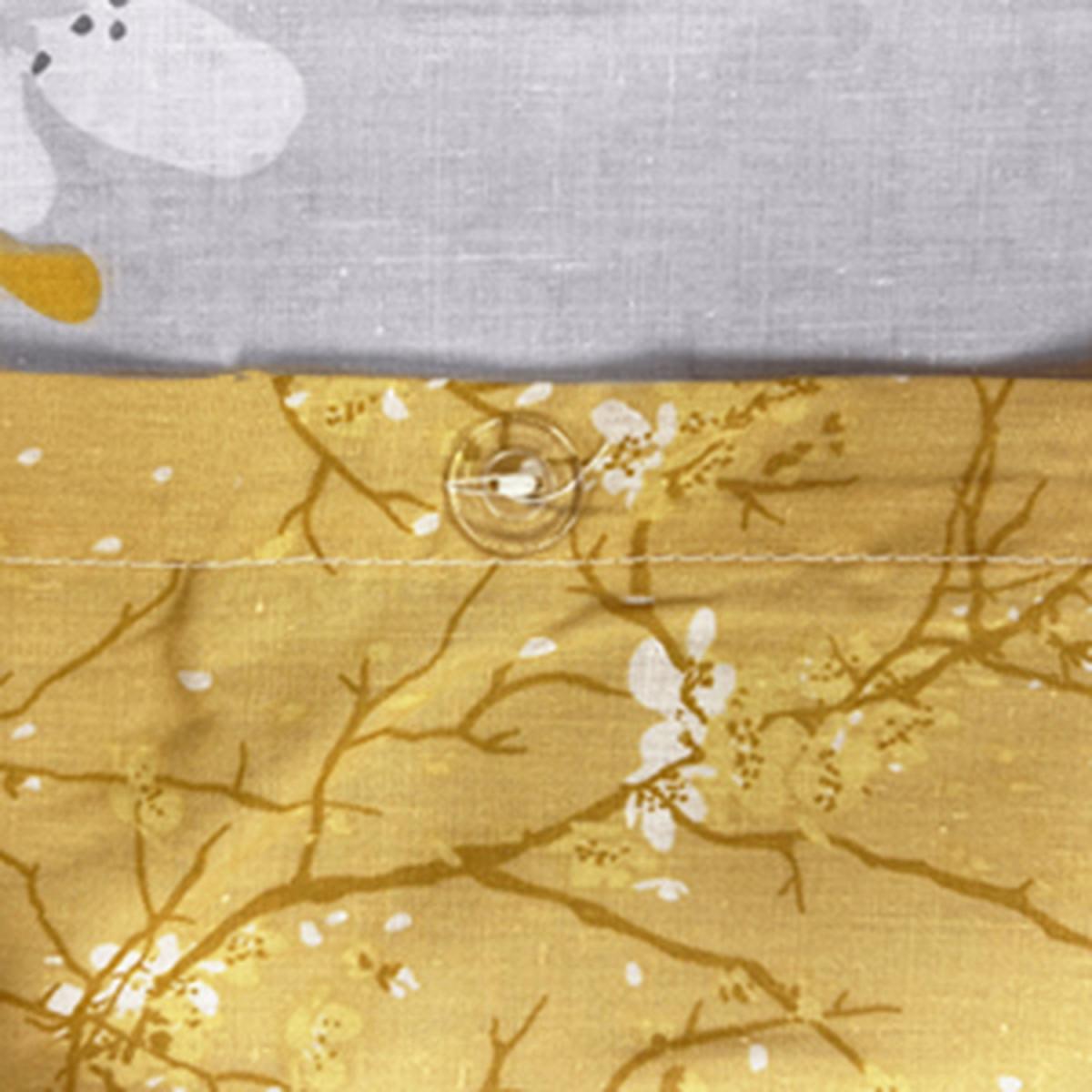 Dreamscene Blossom Bird Duvet Cover with Pillowcases - Grey / Double – image 3