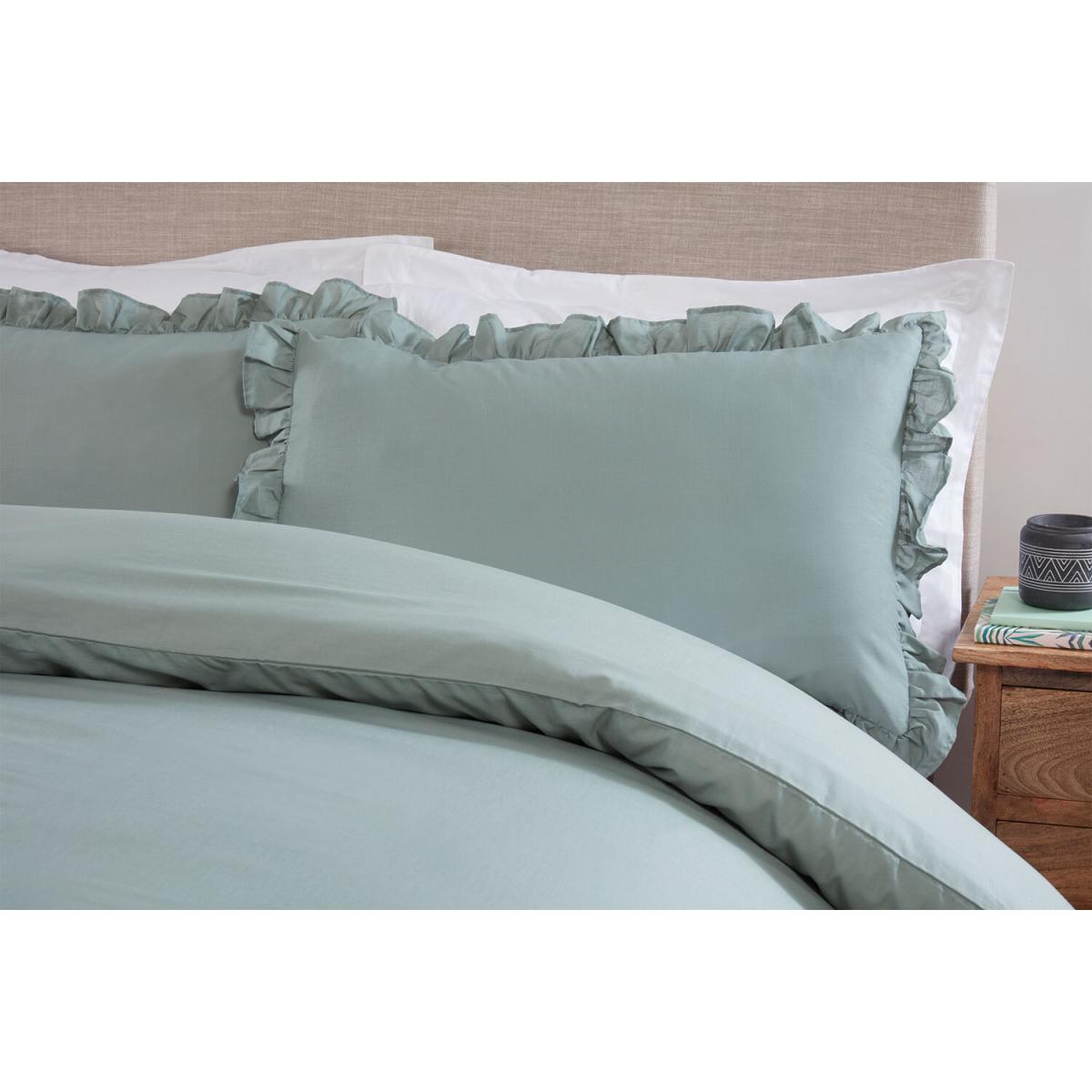 Amelie Ruffle Duvet and Pillowcase Set - Double – image 4