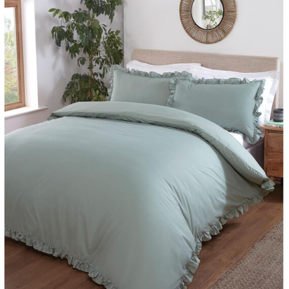 Amelie Ruffle Duvet and Pillowcase Set - Double – image 1