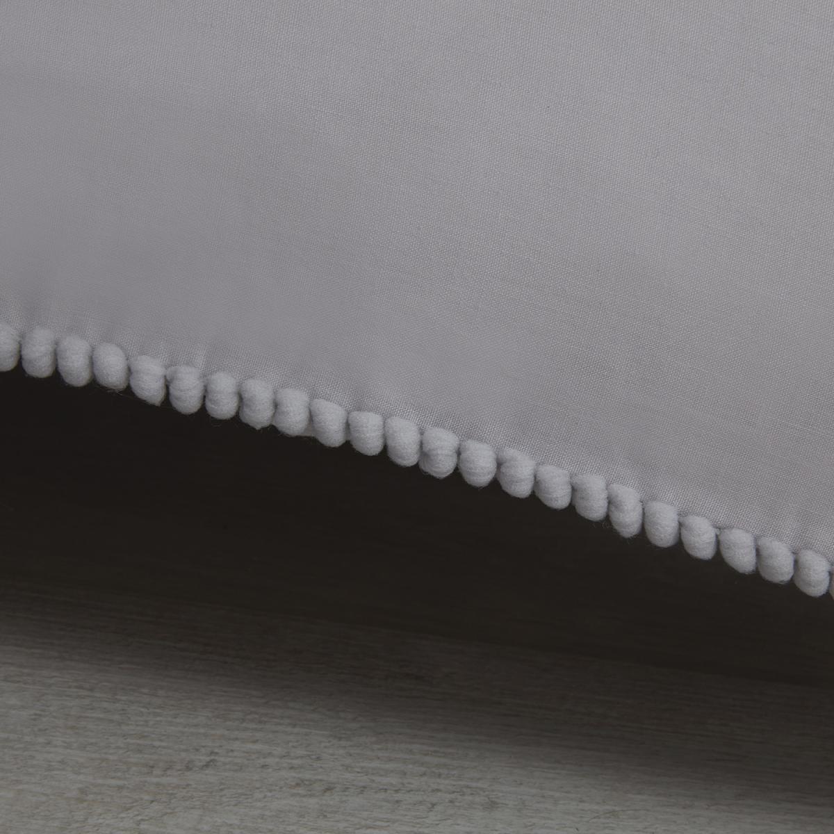 Eli Pom Pom Duvet Cover and Pillowcase Set - Grey / Double – image 4