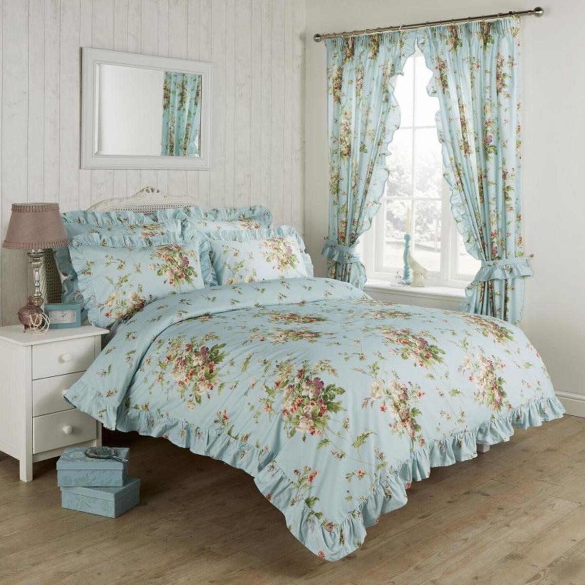 Country Madeleine Duvet Cover Set - White/Multi / Double