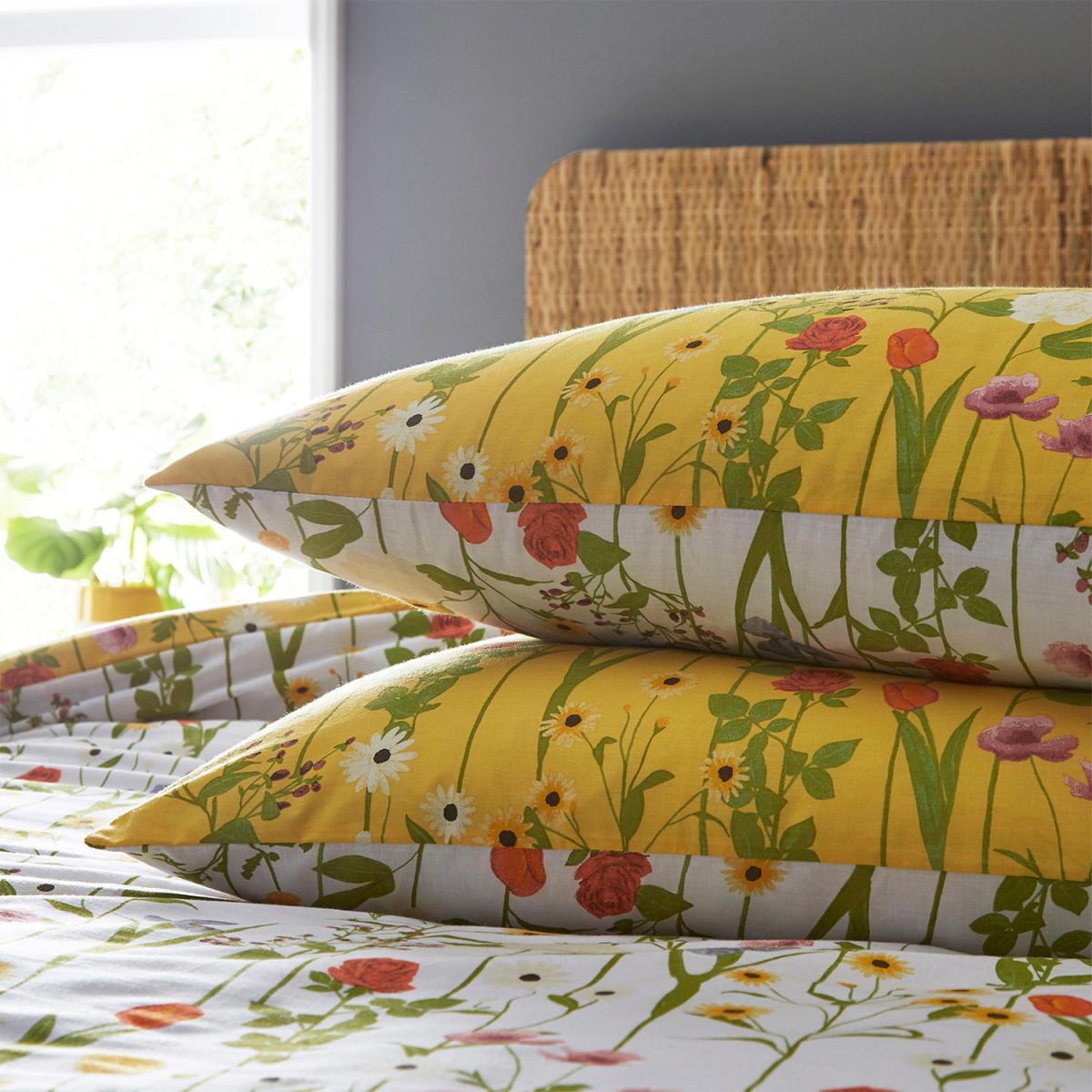 Garden Florals Duvet Cover Set - Yellow / Double – image 3