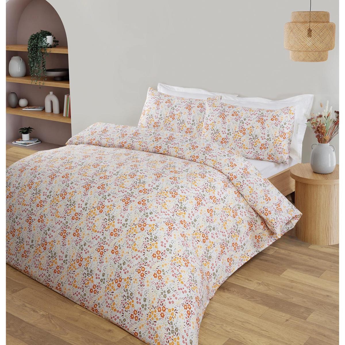 Emelia Floral Duvet Cover and Pillowcase Set - Double – image 2