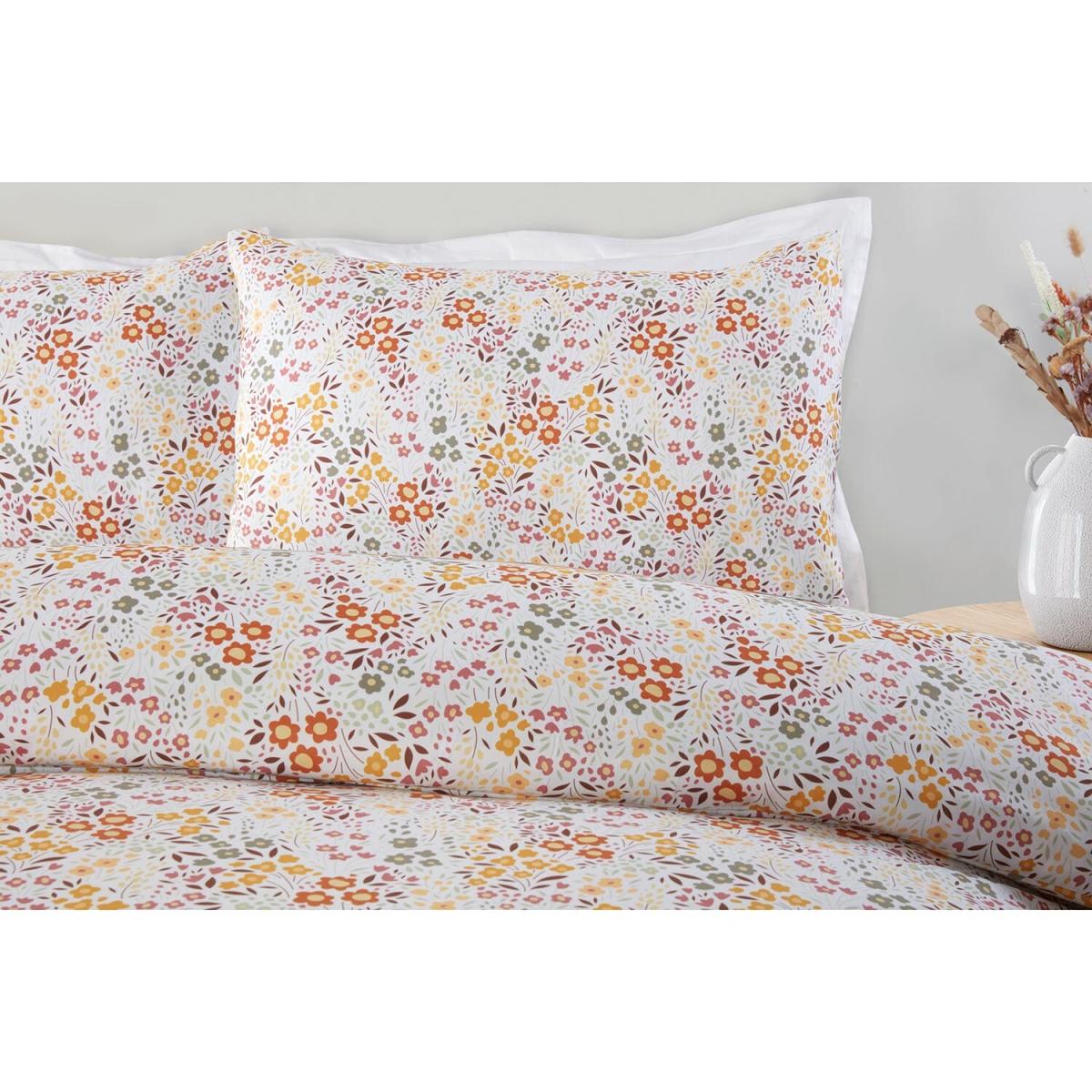 Emelia Floral Duvet Cover and Pillowcase Set - Double – image 4