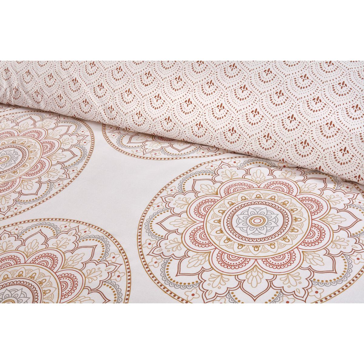 Mandala Duvet Cover and Pillowcase Set - Natural / Double – image 3