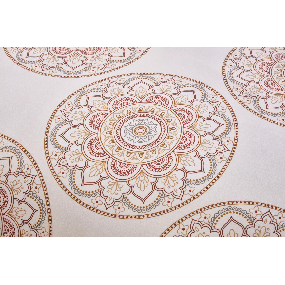 Mandala Duvet Cover and Pillowcase Set - Natural / Double – image 4