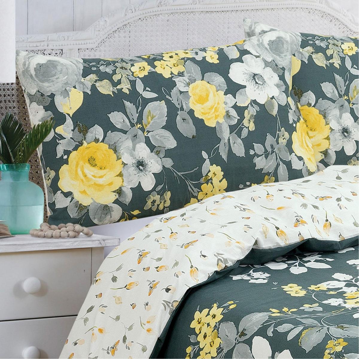 Alma Duvet Cover Set - Green / Double