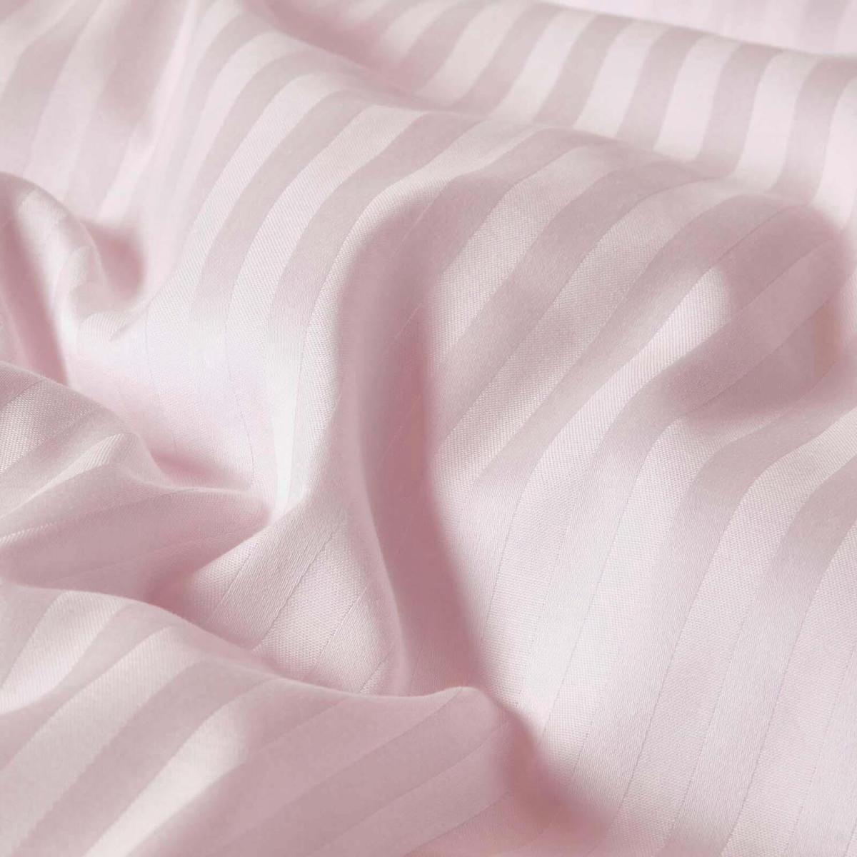 Satin Stripe Egyptian Cotton Duvet Cover with Pillowcase - Blue / Double – image 15
