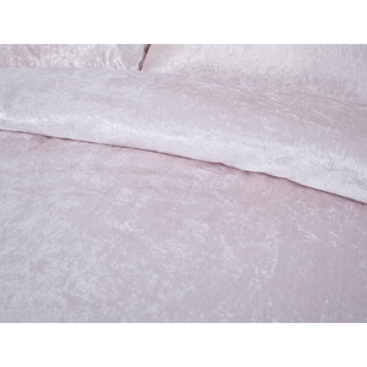 Crushed Velvet Duvet Cover and Pillowcase Set - Gold / Double – image 7