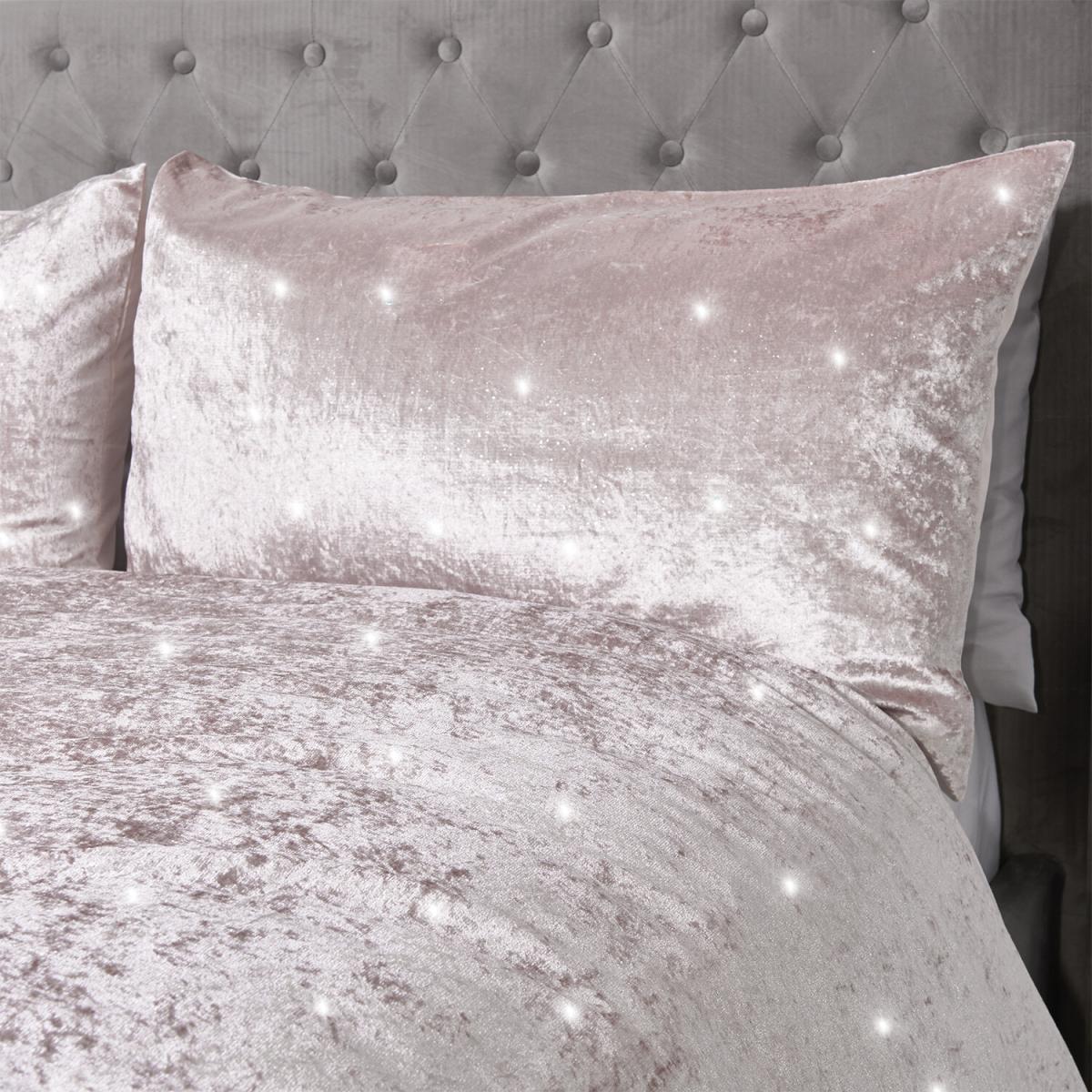 Portia Sparkle Duvet and Pillow Case - Blush / Double – image 3