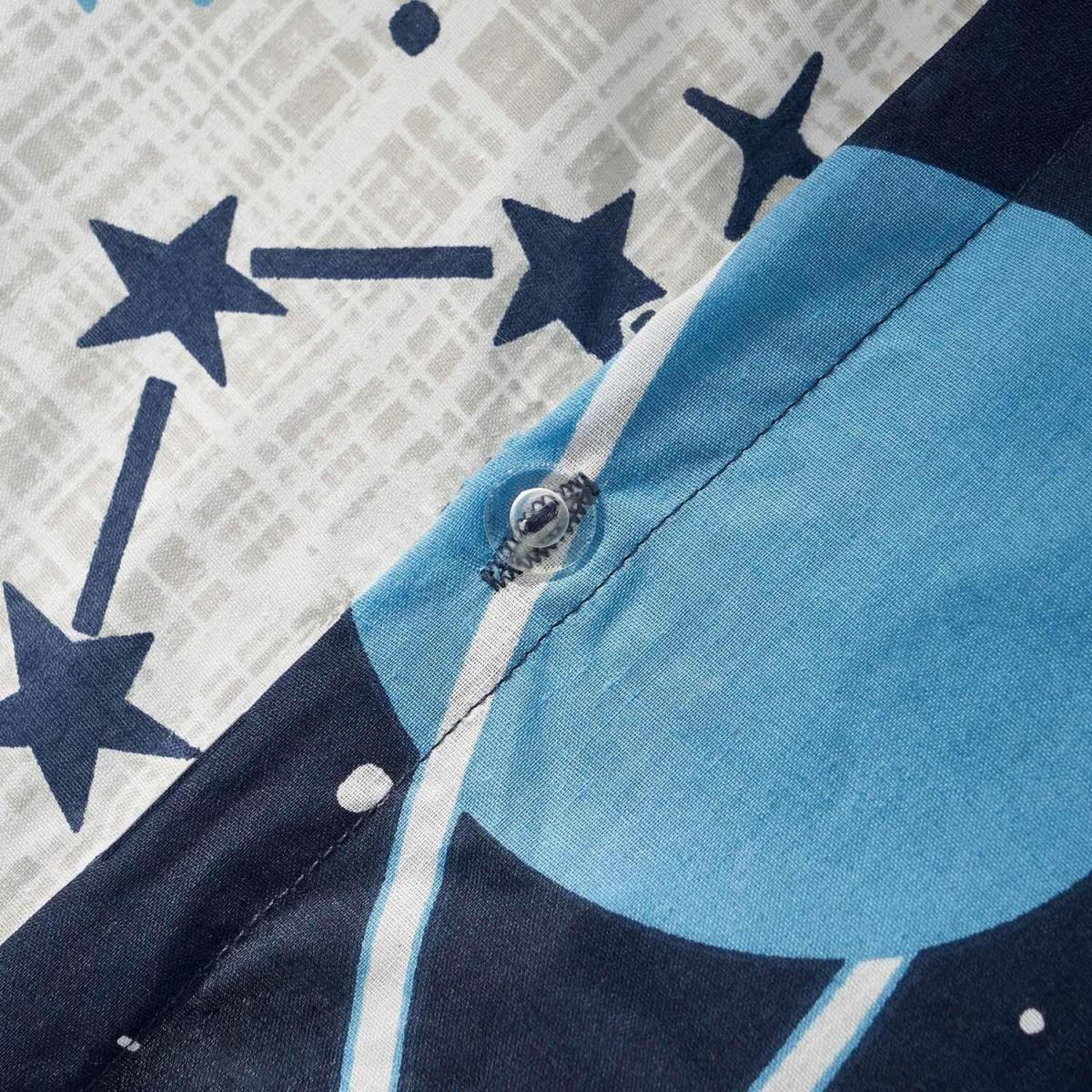 Dreamscene Space Planets Duvet Cover Bedding Set - Blue / Double – image 3