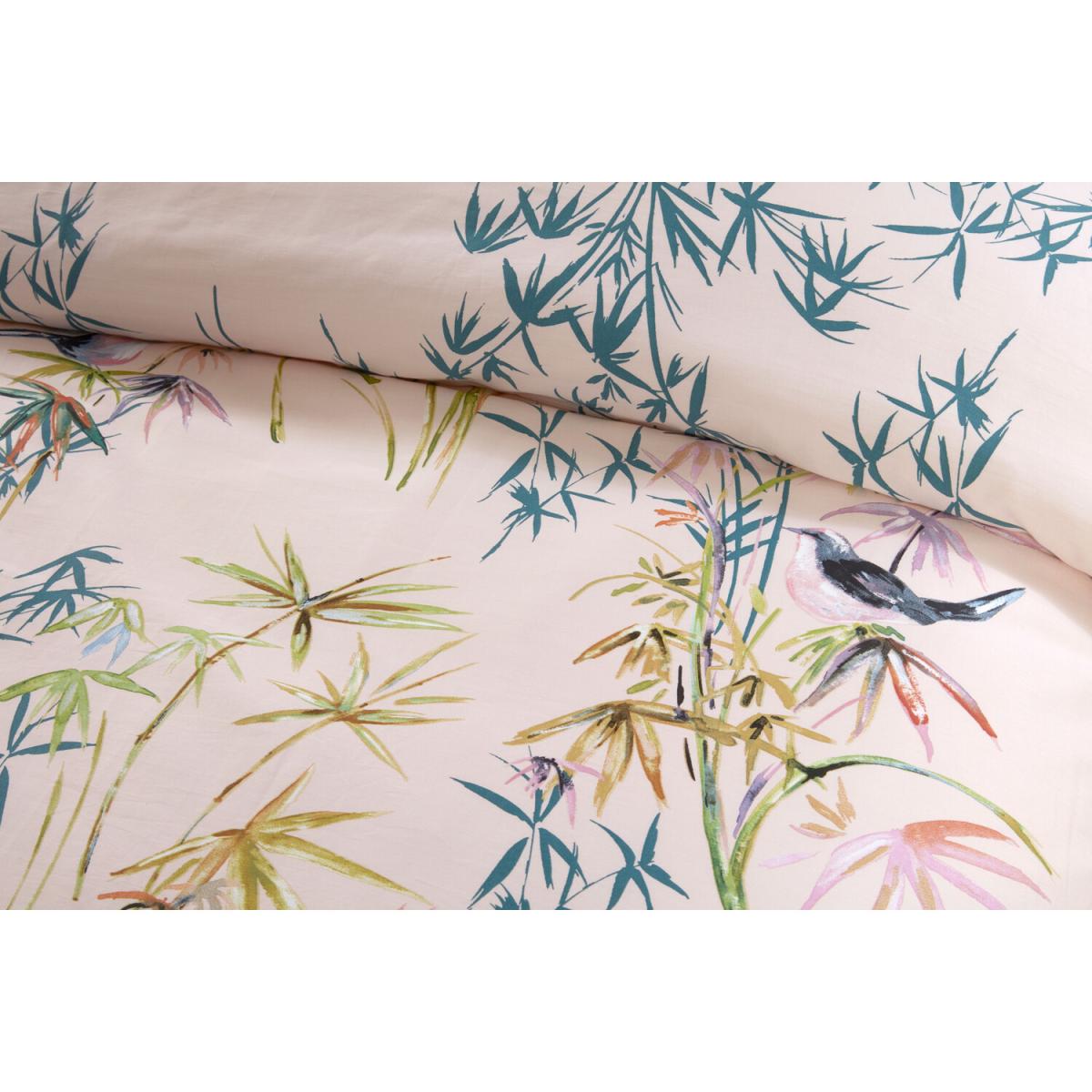 Oriental Bloom Duvet Cover and Pillowcase Set - Blush / Double – image 4