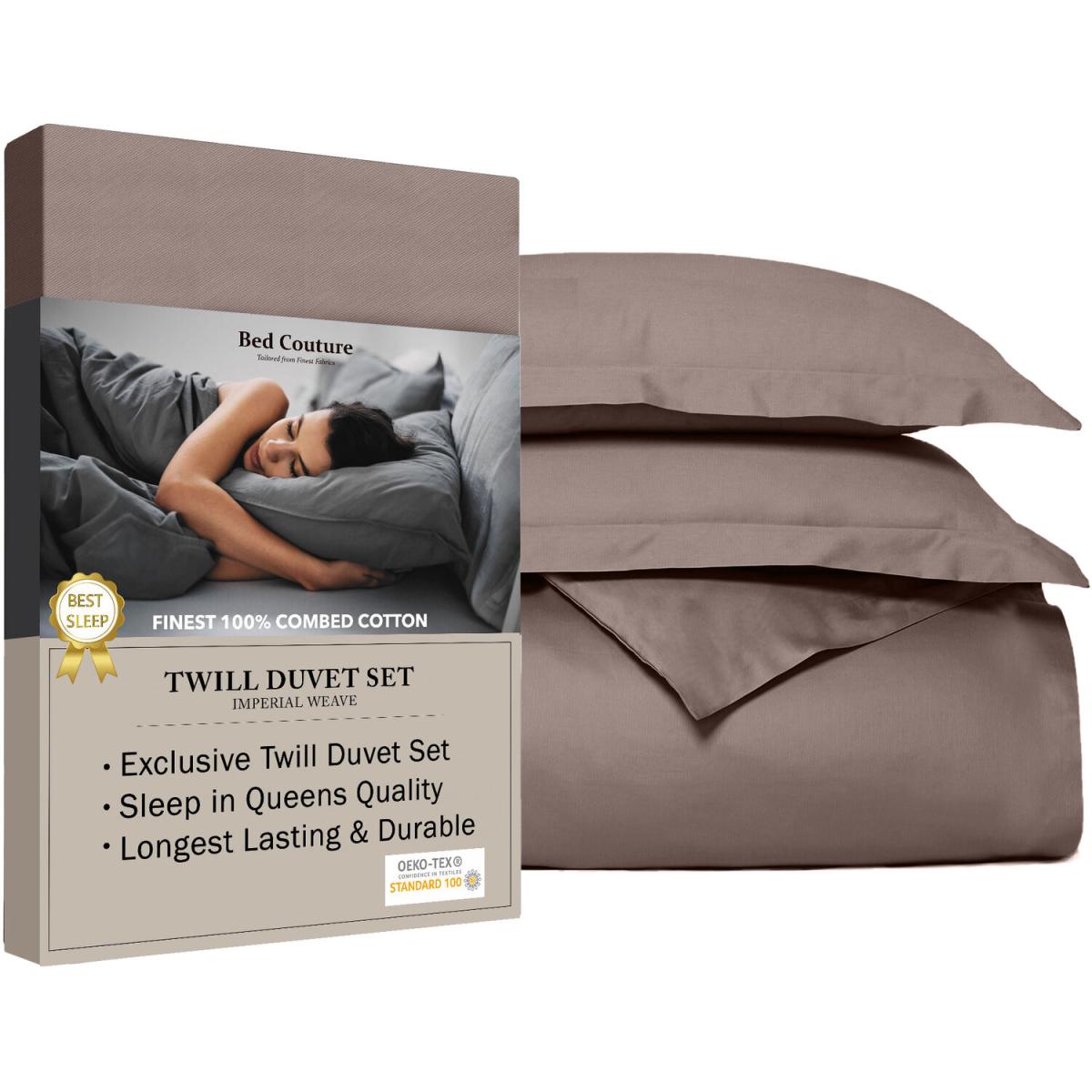 Bed Couture Twill Duvet Cover and Set of 2 pillowcases 65x65 cm - White/Black / Double – image 20
