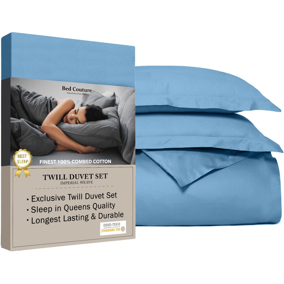 Bed Couture Twill Duvet Cover and Set of 2 pillowcases 65x65 cm - White/Black / Double – image 30