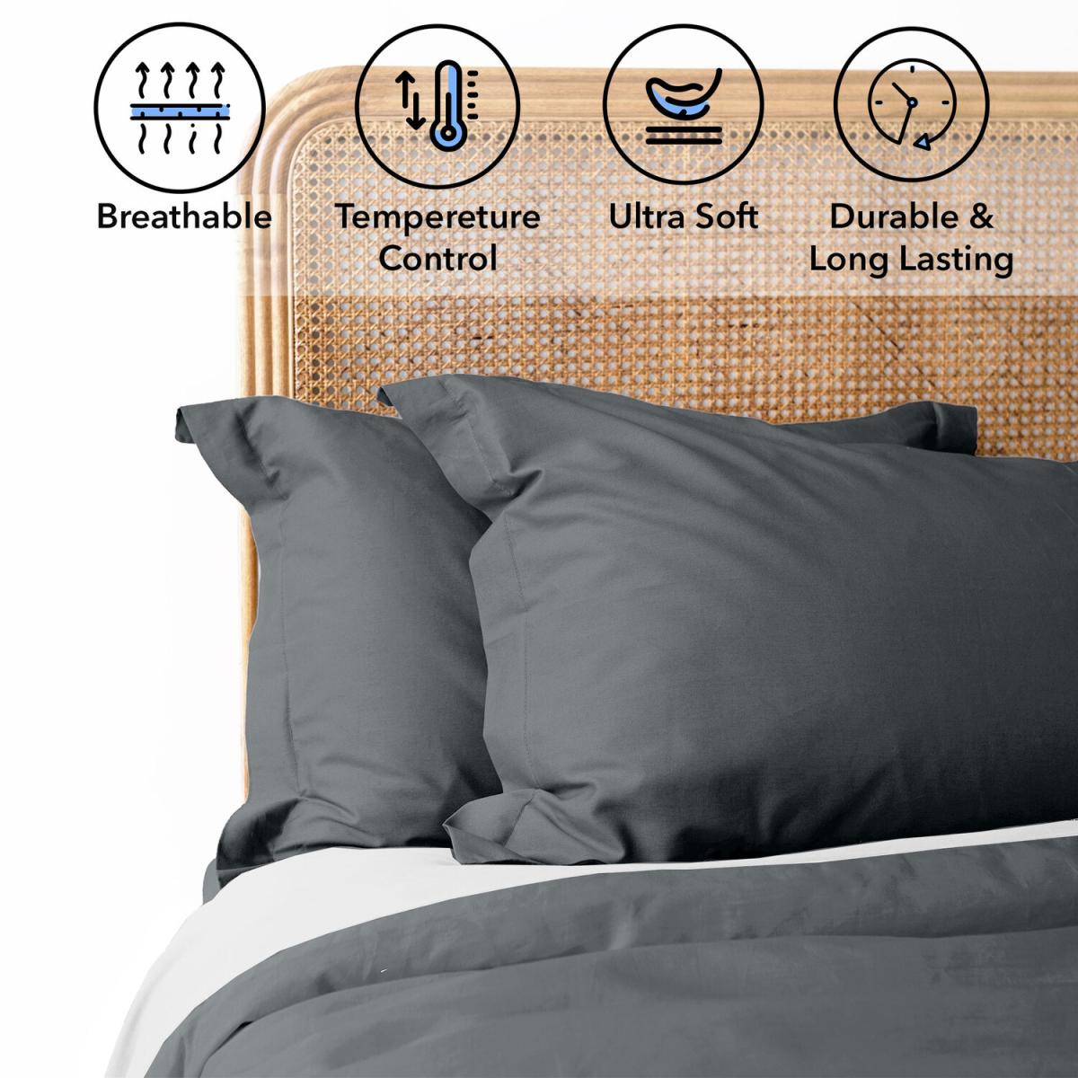Bed Couture Twill Duvet Cover and Set of 2 pillowcases 65x65 cm - White/Black / Double – image 36